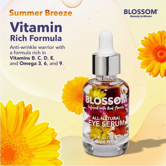 Blossom All Natural Face Serum & Eye Serum. .5 fl oz ea. - Picture 7 of 9
